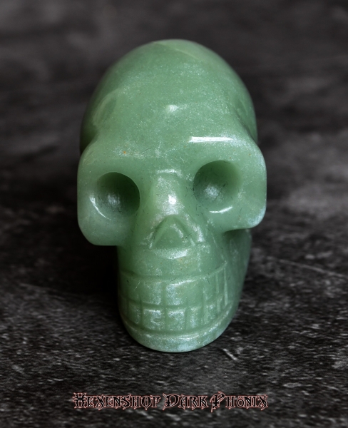 Hexenshop Dark Phönix Jade Kristallschädel Radegast Totenkopf Halbedelstein